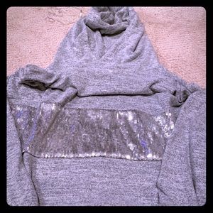 Gap large super soft sequin sweatshirt